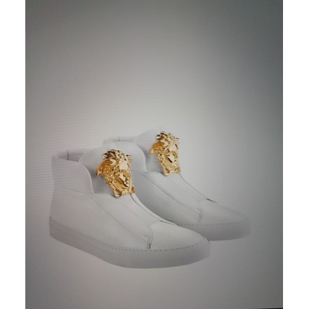 BASKETS  EN CUIR GIANNI VERSACE